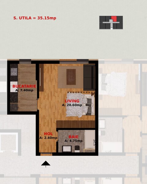 Dobroesti, garsoniere si apartamente 2 camere TVA inclus