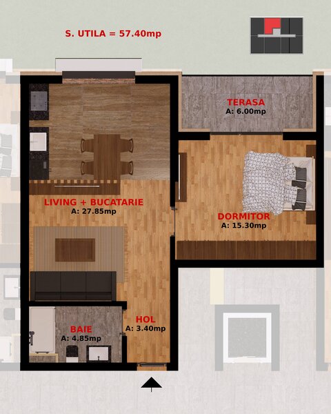 Dobroesti, garsoniere si apartamente 2 camere TVA inclus