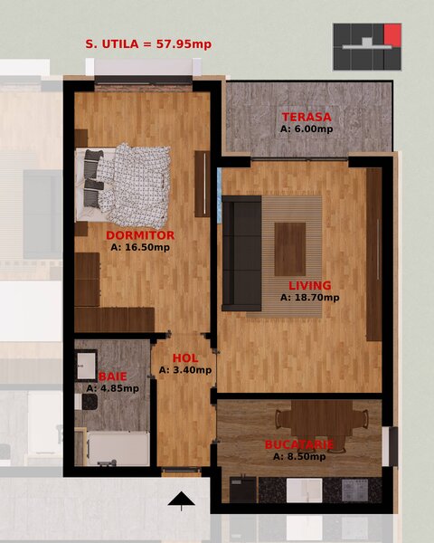 Dobroesti, Fundeni, apartament 2 camere TVA inclus